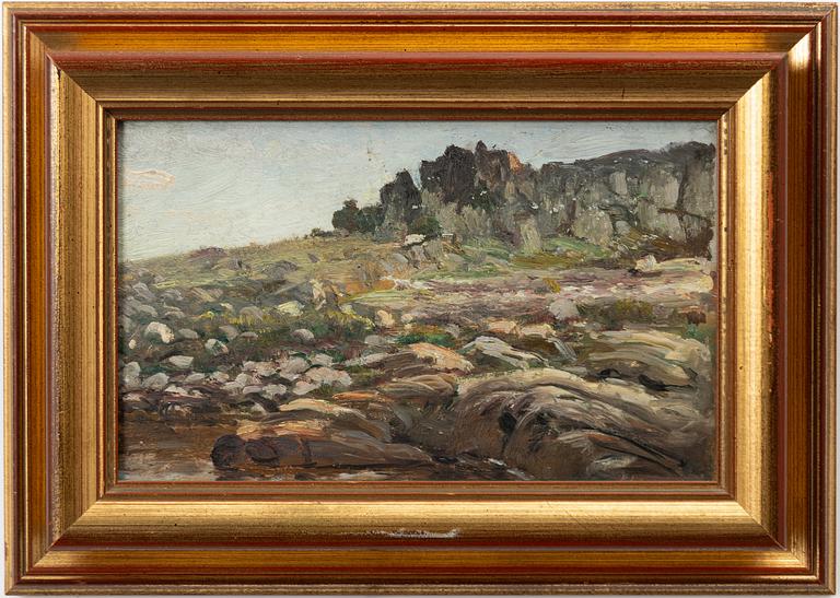 Berndt Lindholm, Rock Formations, Study, and the Artist’s Folding Chair.