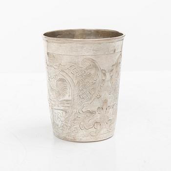 Michael Klashin, bägare, silver, Moskva 1747. Rokoko.