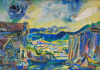 483. Bruno Krauskopf, The Fishing Harbour.