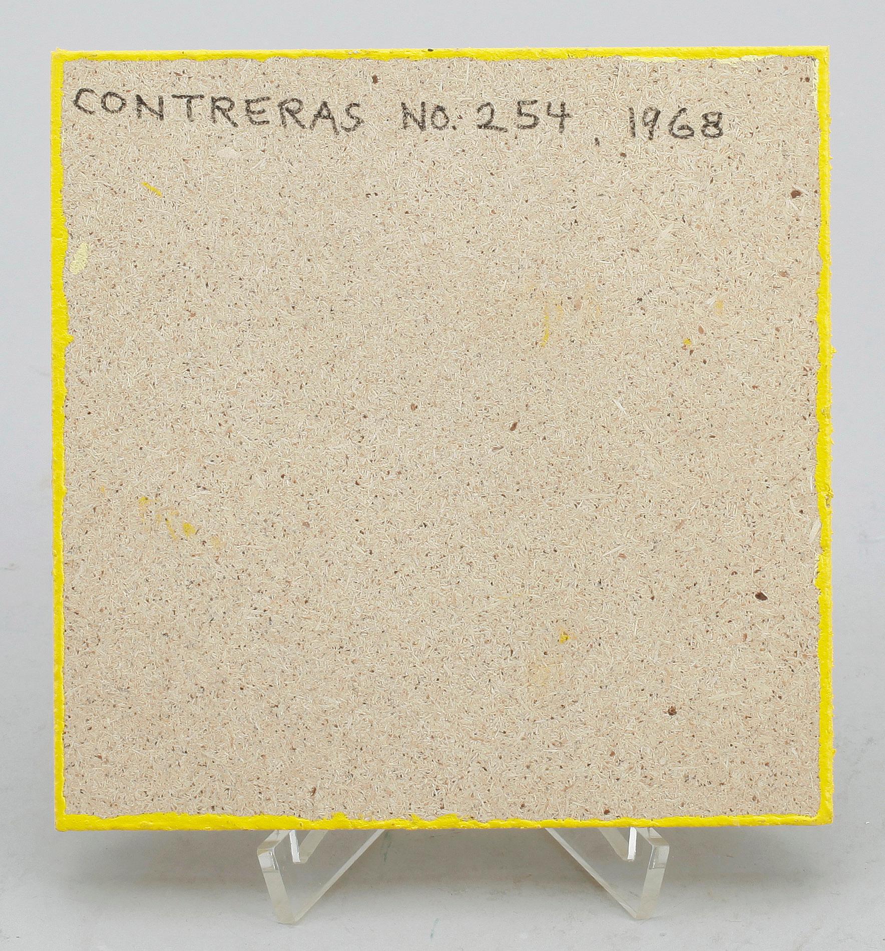 ALBERT CONTRERAS, olja på pannå, signerad á tergo, dat 1968, "No 254".