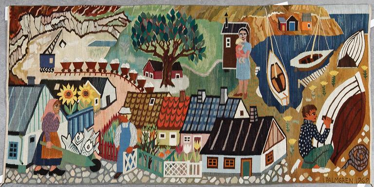 VÄVNAD, Inga Palmgren, ca 118x236 cm.