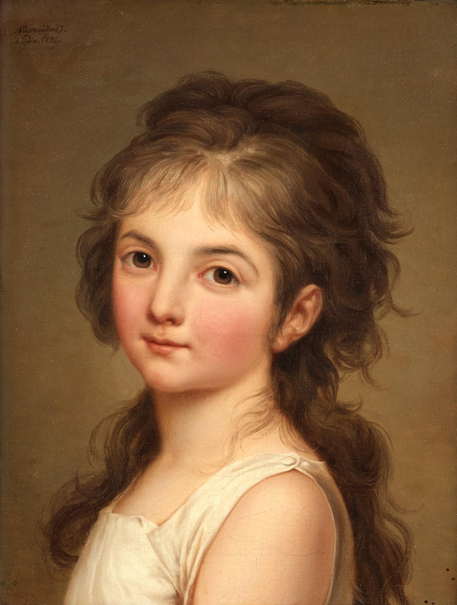 Adolf Ulrik Wertmüller, "Portrait de jeune fille".