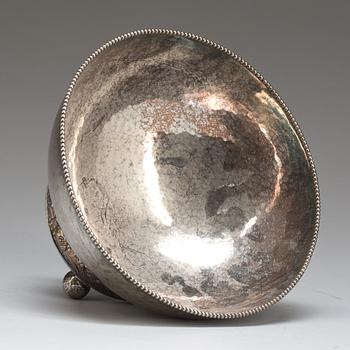 SKÅL, silver, 1900-talets första hälft. Vikt ca 490 gram.