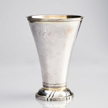 Stephan Westerstråhle, bägare, silver, Stockholm 1797.