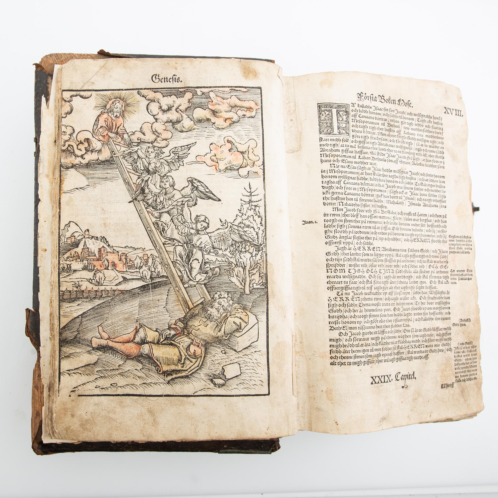 Gustav Vasas bibel "Thet är all then heligha scrifft, på Swensko...".