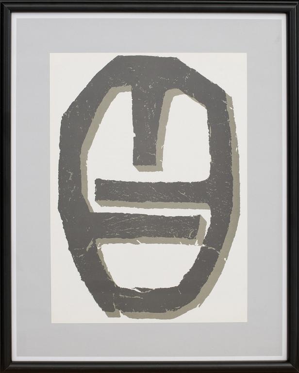 RAOUL UBAC, originalfärglitografi, 1982.