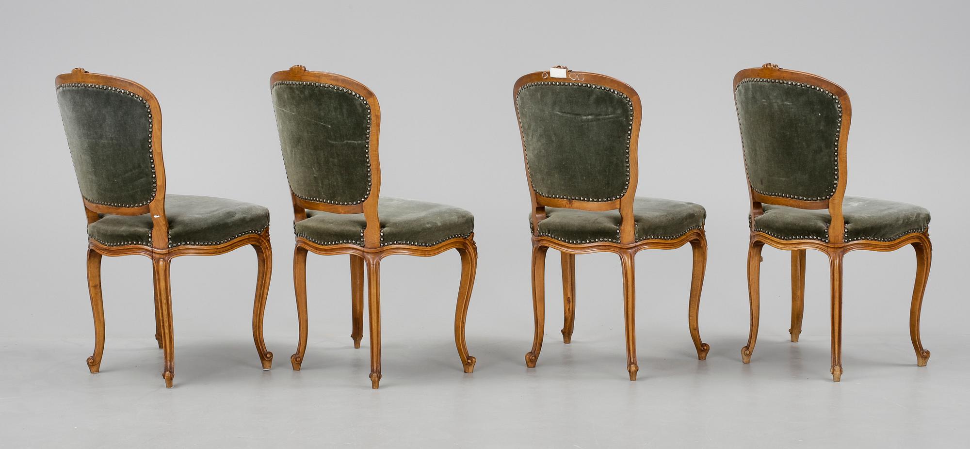 SOFFGRUPP, 5 delar, rokokostil. 1900-talets början.