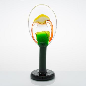 Oiva Toikka, glasskulptur, "Lollipop", signerad O. Toikka Iittala 2015 27/50.