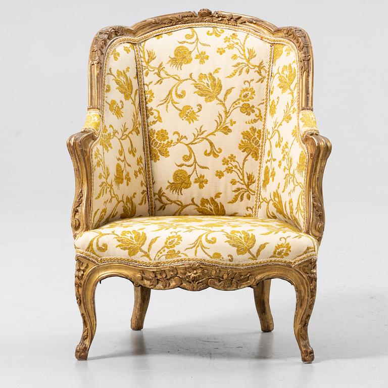 Child’s bergère armchair, Louis XV style, 19th century.