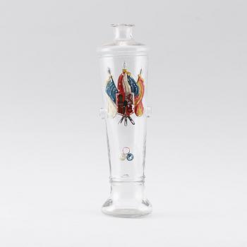 KARAFF, glas, möjligen Tyskland, 1800-tal.