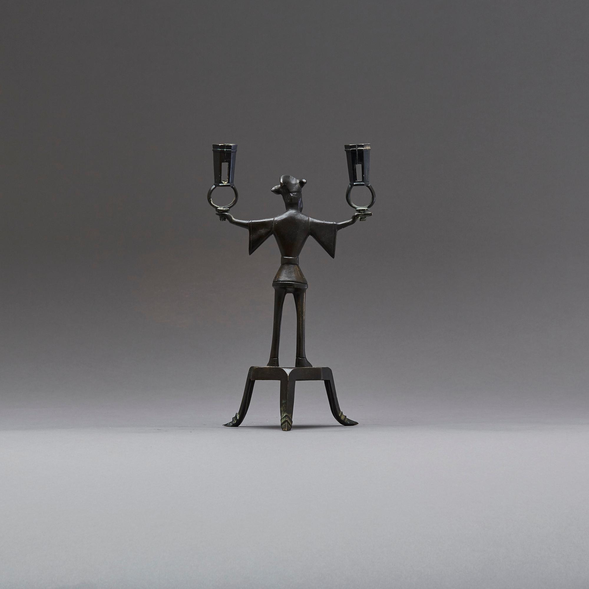 LJUSSTAKE, brons, 1900-tal.