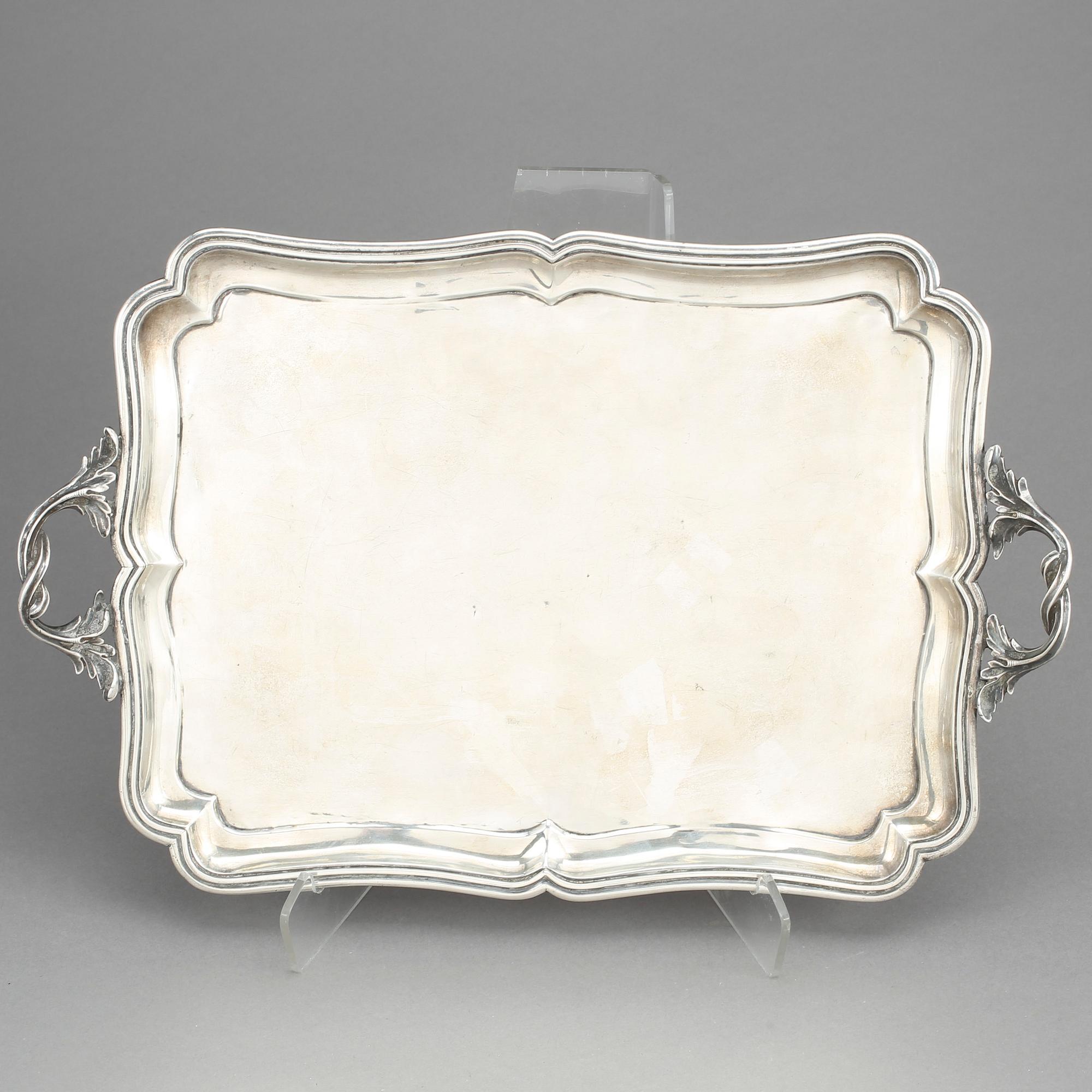 BRICKA, silver, St Petersburg, Adolf Sperr, Eduard Brandenburg, Ryssland 1853. Vikt 817 gram.