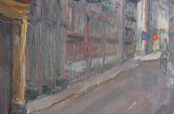 LARSSON, CARL OSCAR, olja på pannå, sign o dat 1956.