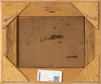 Christer Strömholm, olja på pannå, signerad och daterad -44.