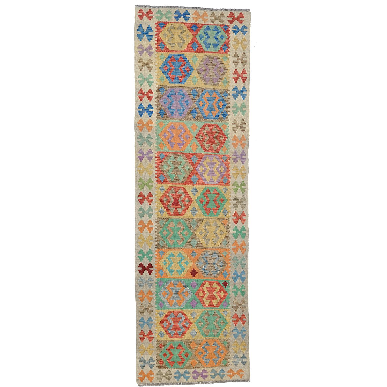 A runner, kilim, ca 301 x 91 cm.