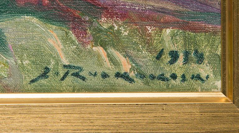 Jalmari Ruokokoski, oil on canvas, signed and dated 1934.