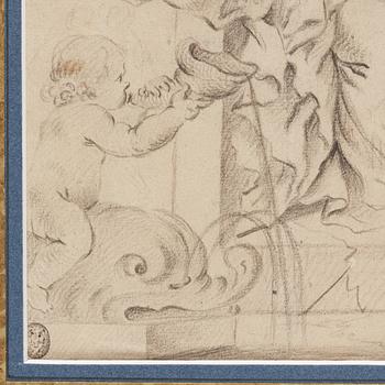 JAN MYTENS, hans krets. Osignerad. Bildyta 24 x 35,5 cm.