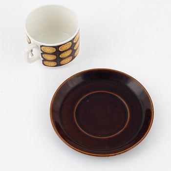 Helmer Ringström, service, 4 pcs, "Lemon", Gefle, second half of the 20th century.