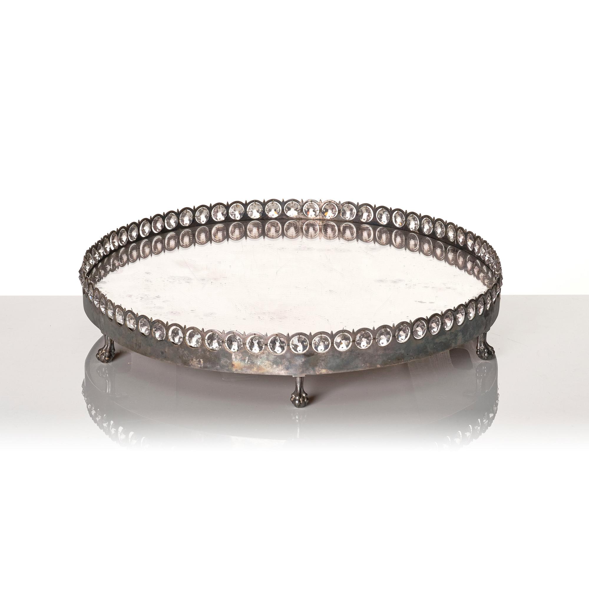 Spegelplatå, av Carl Henrik Brolin (1765-1832, burskap i Stockholm 1801), Sengustaviansk.