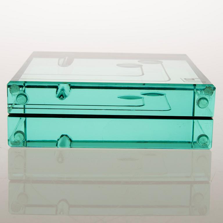 A 1970s Italian glass vase by Galotti & Radice.