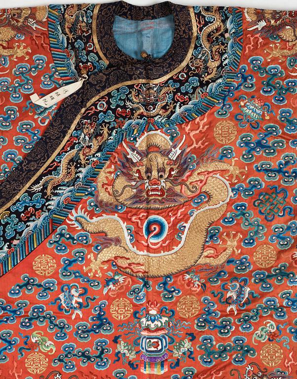 ROCK, broderat siden. Qingdynastin, 1800-tal.