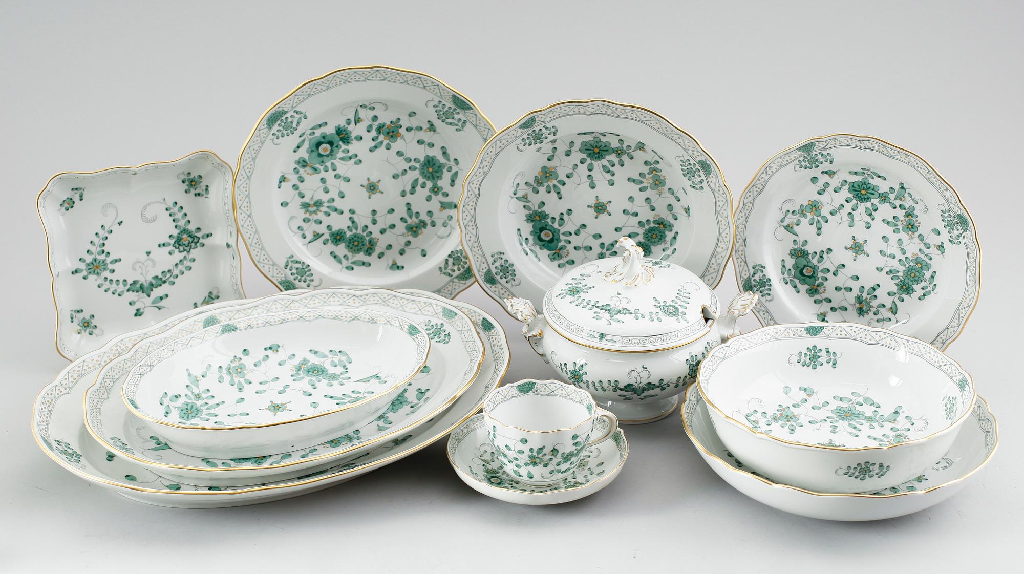 SERVISPORSLIN, 37 delar, porslin, Meissen, 1900-talets andra hälft.