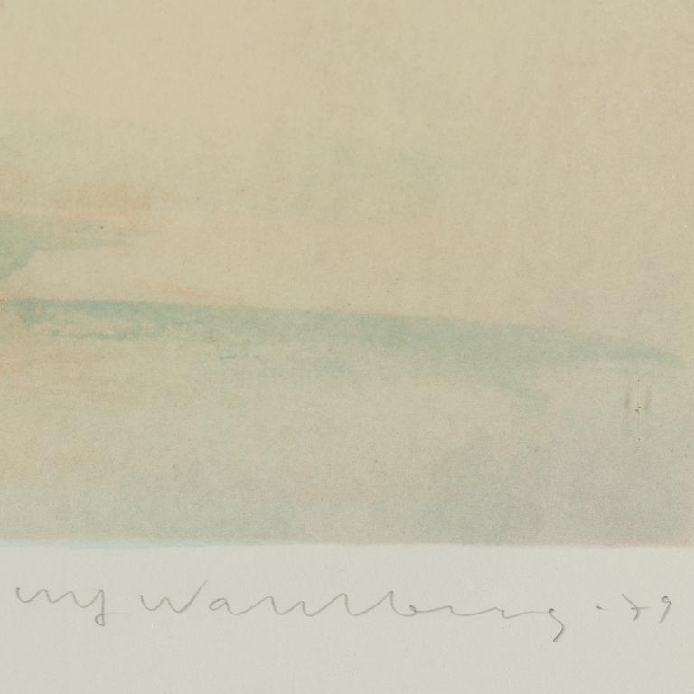 ULF WAHLBERG, färglitografi, 1979, signerad 79/250.