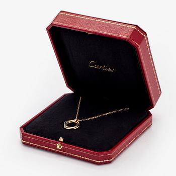 Cartier, an 18K gold 'Trinity Pendant' necklace with brilliant-cut diamonds.