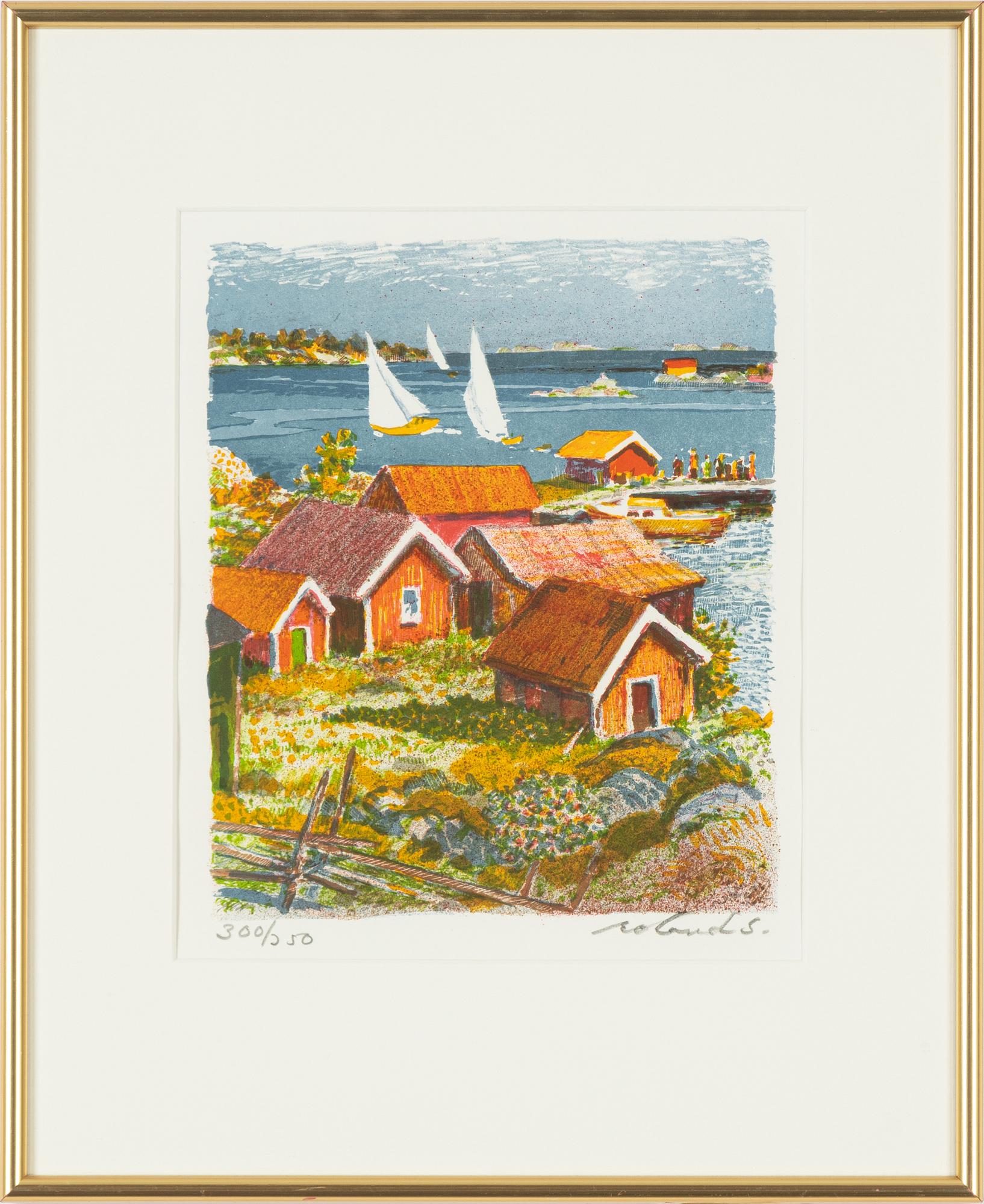 Roland Svensson, lithograph in colours, signed 300/350.