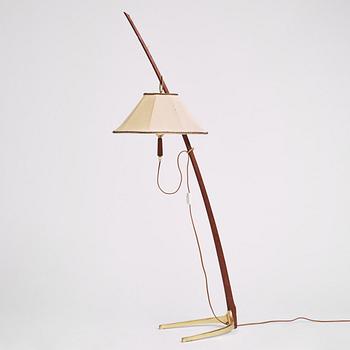 Floor lamp, J. T. Kalmar (1884-1968), model 2076, 'Dornstab', Vienna, Austria, mid-20th Century.