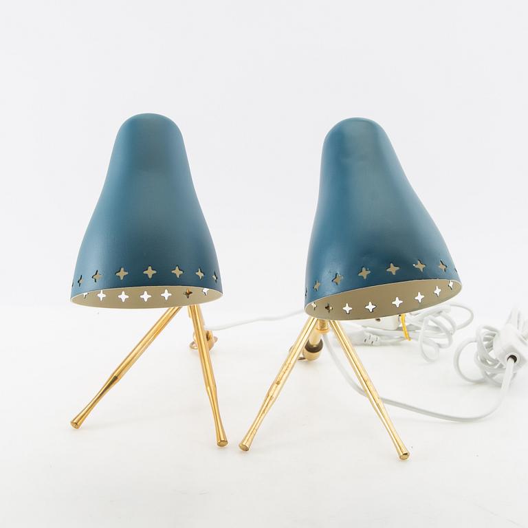 Boris Lacriox, table lamps, a pair, Falkenbergs Belysning, mid-20th century.