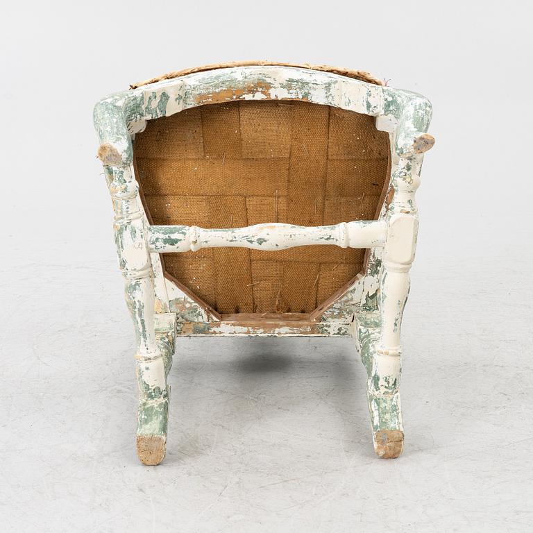 A rococo chair, 18th century.