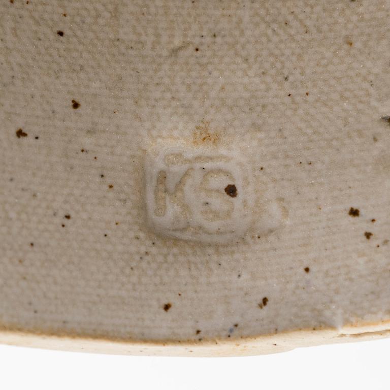 Kyllikki Salmenhaara, A white stoneware ' Winding' sculpture signed KS.