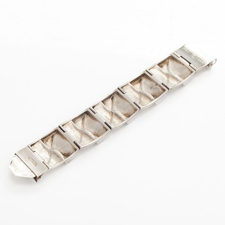 Björn Weckström, armband, "Månbro", sterlingsilver. Lapponia 1970.
