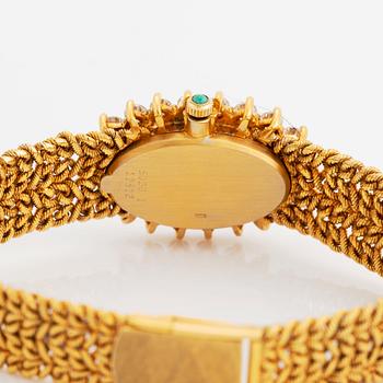 Armbandsur Chopard för Kutchinsky 18K guld med tavla av turkos och med diamantkrans.