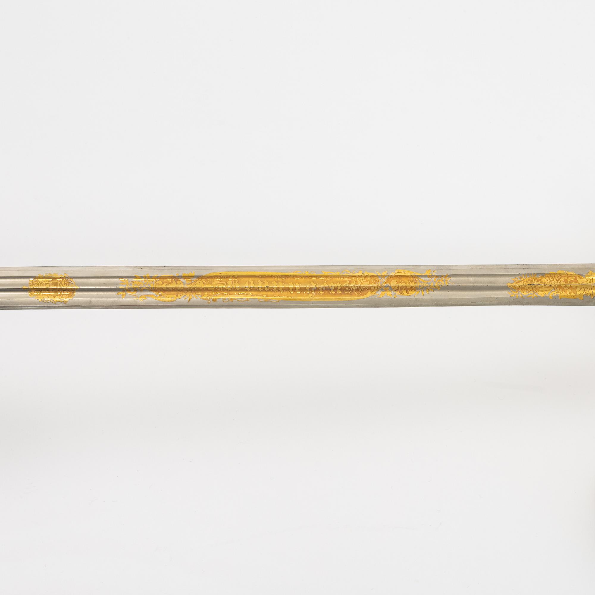 Sabel, m/1859, med balja, för infanteriofficer.