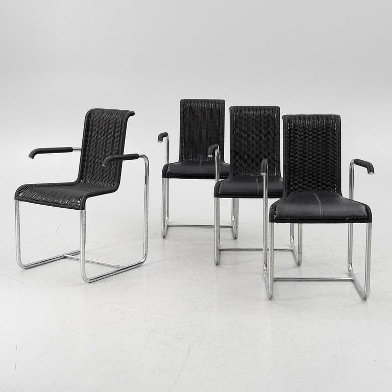 Karmstolar, 4 st, 1900-talets andra hälft.