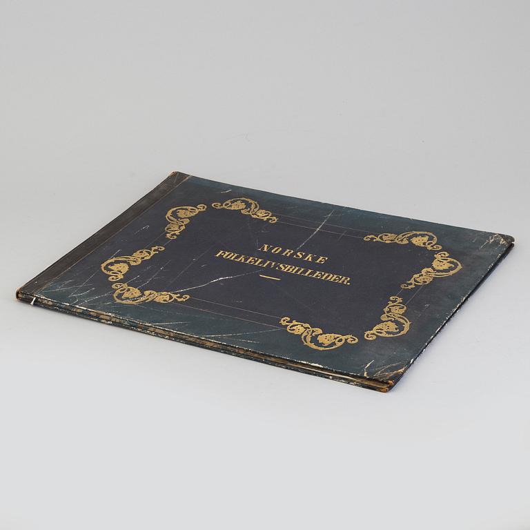 'Norske folkelivsbilleder efter Malerier og Tegninger af Adolph Tidemand', Christian Tönsberg, Christiania, 1854.