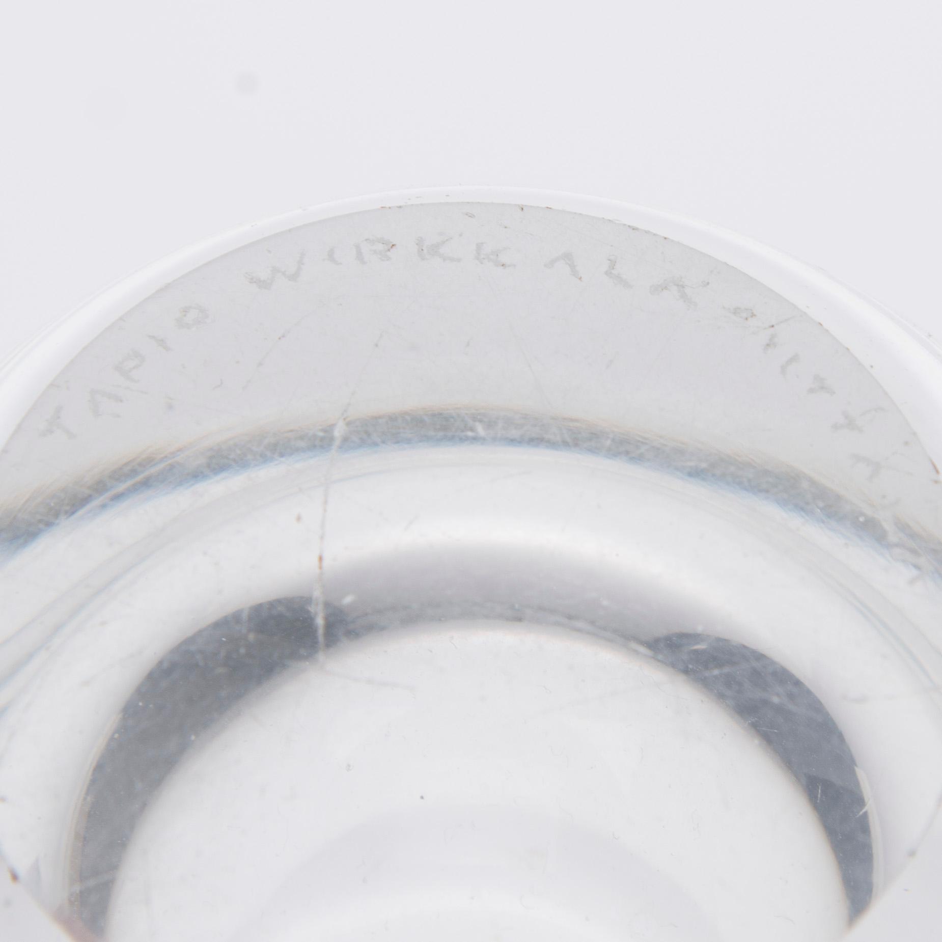 VAS, glas, modell 3508, signerad Tapio Wirkkala Iittala. Formgiven 1950.