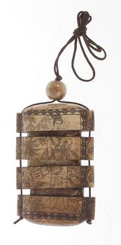 INRO, ben, Japan, sannolikt Meiji, 1868-1912.