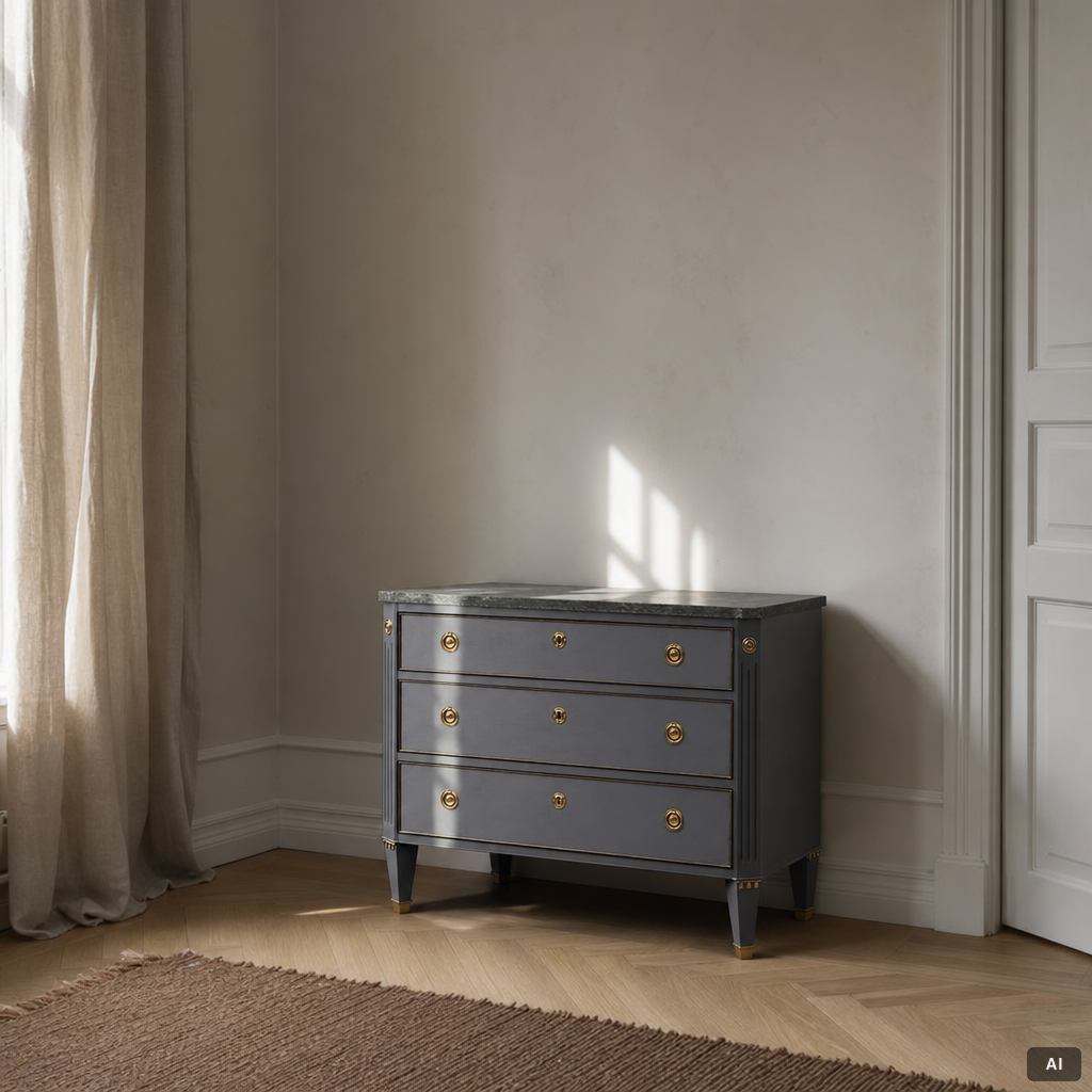 Chest of drawers, Gustavian style, 20th century.