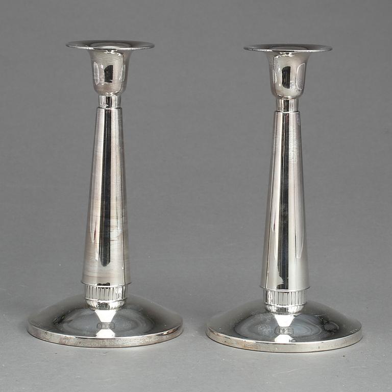 LJUSSTAKAR, ett par, silver, TESI, Göteborg, 1959.