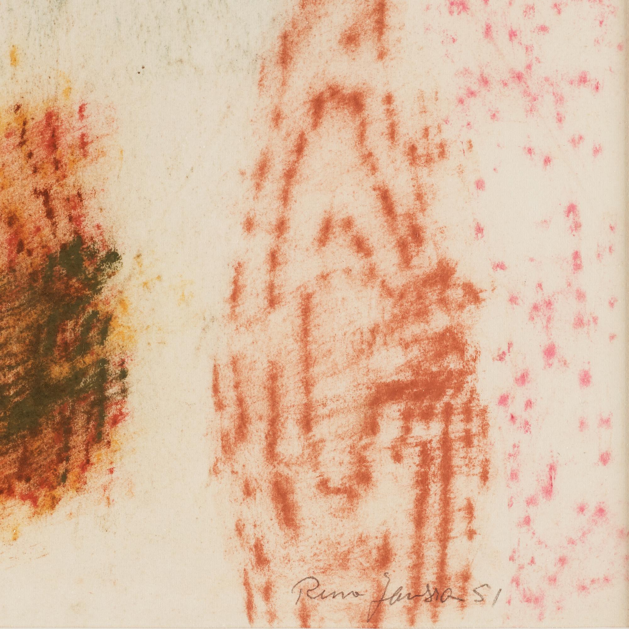 RUNE JANSSON, frottage på papper, signerad och daterad -51.