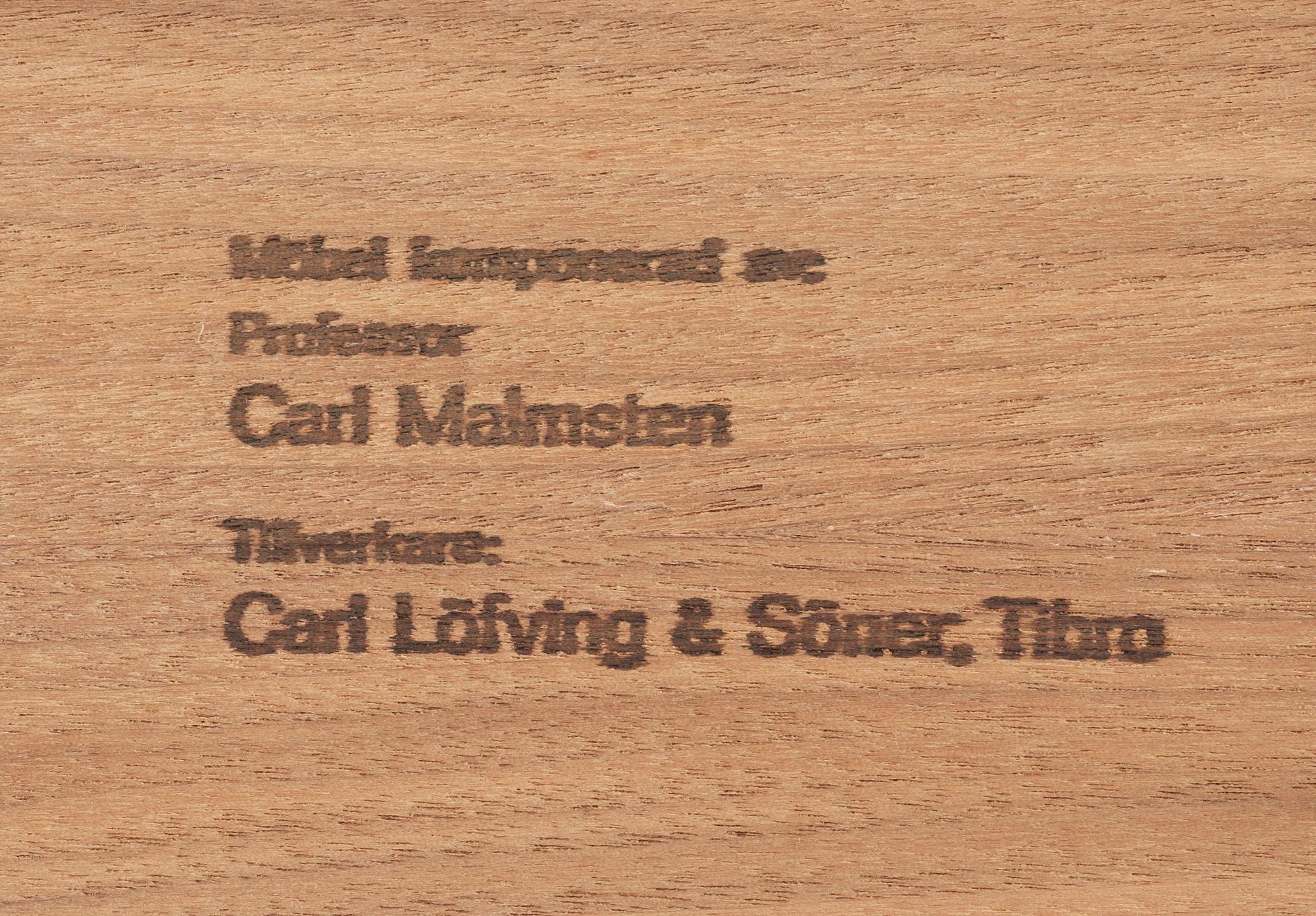 BORD, ett par, Carl Malmsten, tillverkad av Carl Löfving & Söner, Tibro. 1900-tal.