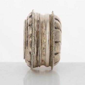 A Swedish 18th century parcel-gilt silver snuff-box, mark of Johan Wennervall, Gothenburg 1759.