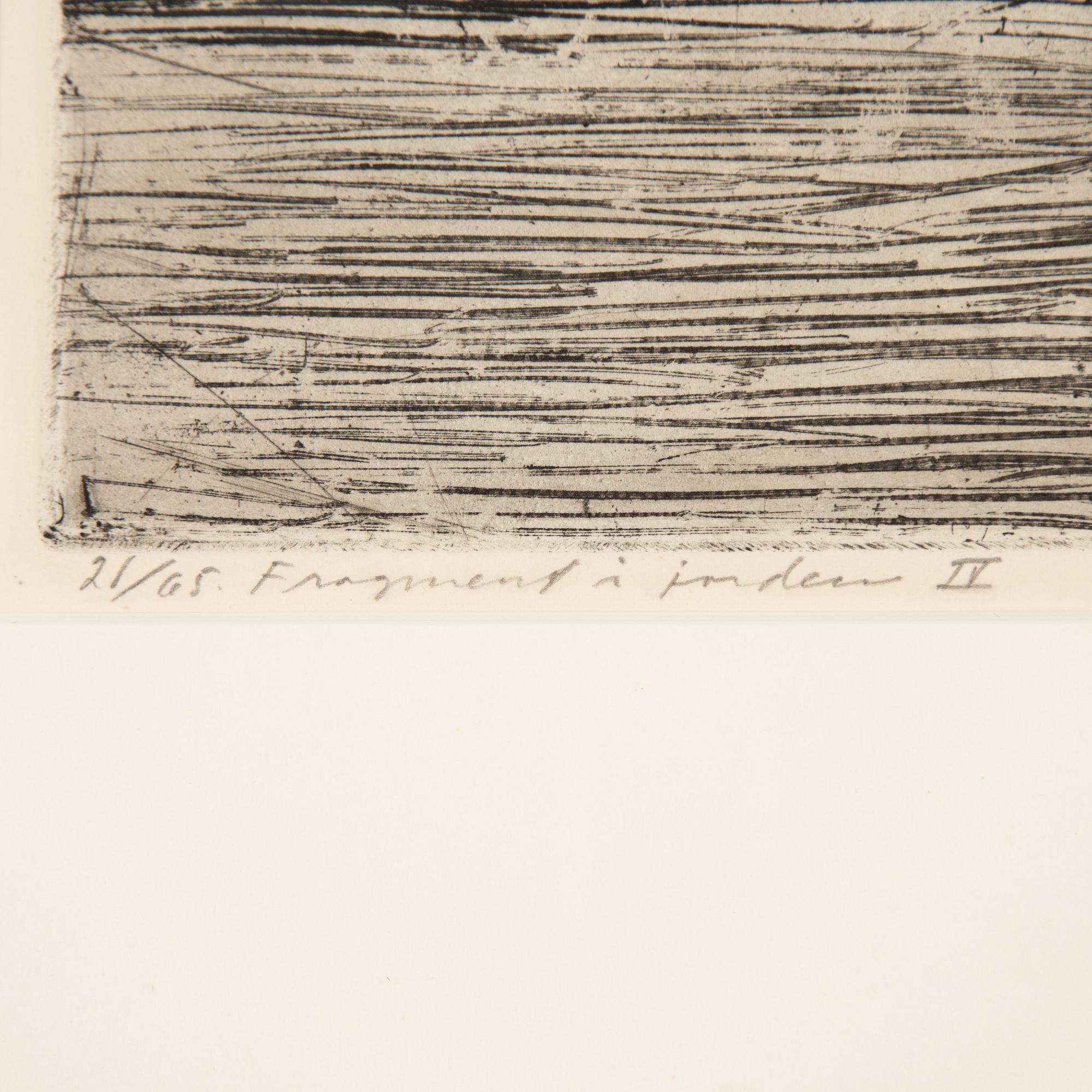 Torsten Renqvist, “Fragment i Jorden”.