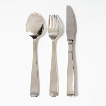 Jacob Ängman, Bestickservis, 30 delar, silver, "Rosenholm", GAB, Stockholm 1950-60-tal.