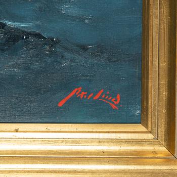 Axel Lind, oil on canvas, signed.
