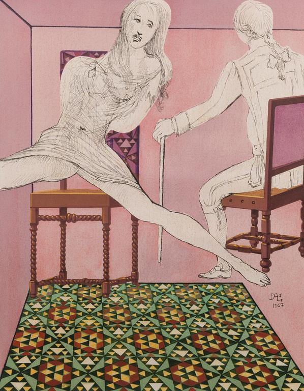 SALVADOR DALI, värilitografia, signeerattu ja numeroitu 61/160.