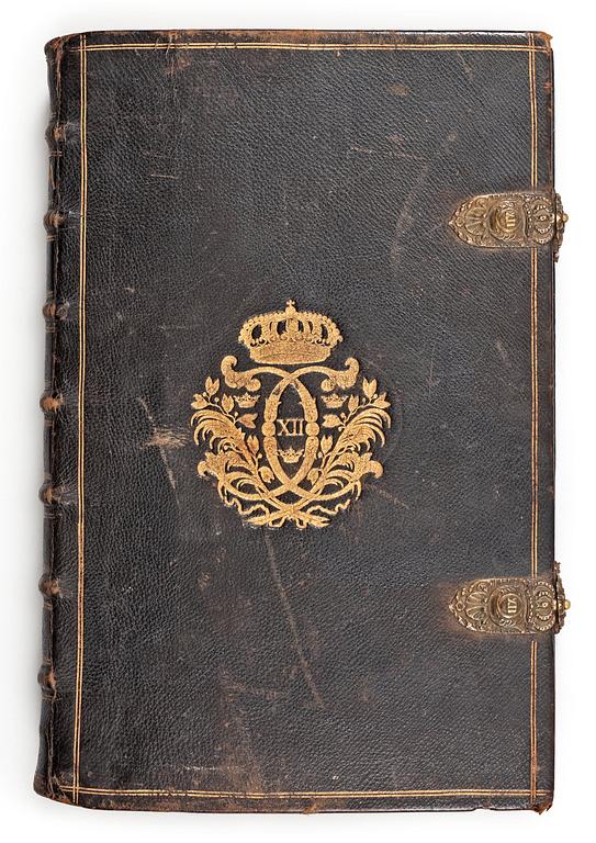 KARL XII:s BIBEL, "Biblia, thet är all then heliga skrift på swensko....", Stockholm 1702-1703.